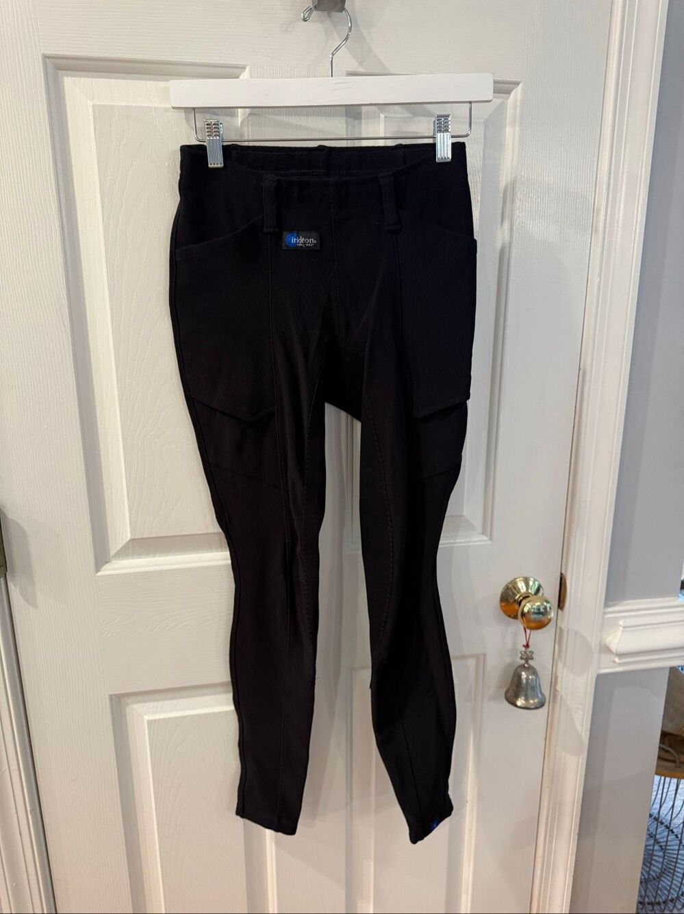 Irideon Black Ribbed Riding Pants sz S EUC